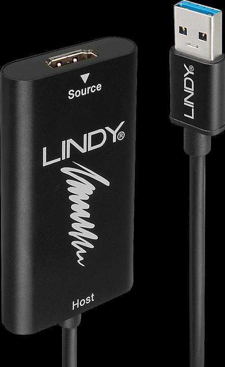 Productafbeelding Lindy USB Typ-A zu (HDMI, 15 cm)