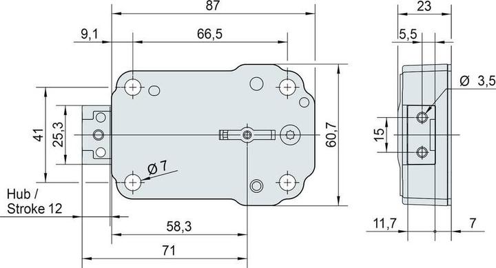 Actual product image Wittkopp 4310-0023 Optima 2648 Safe lock key lock