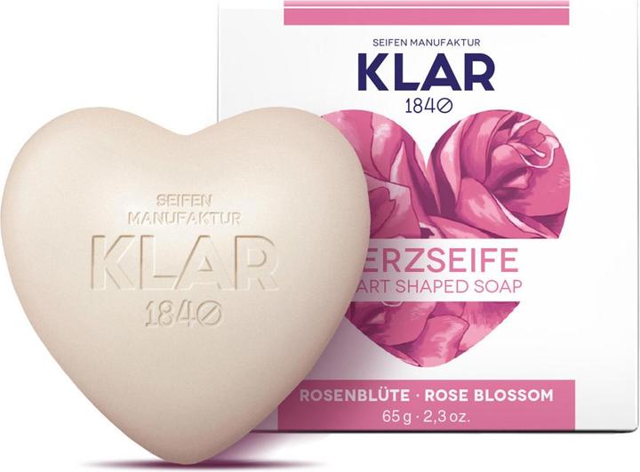 Klar Herzseife Rosenblüte