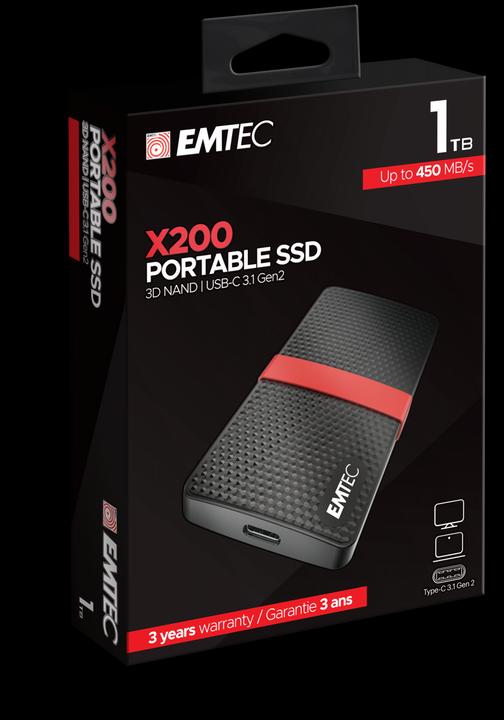 Produktbild Emtec X200 Portable SSD Power Plus (1000 GB)