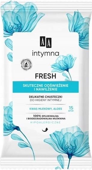 Image du produit Oceanic Aa Fresh Delicate Lingettes d'hygiène intime 15Pcs. (Lingettes intimes)