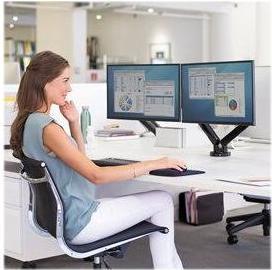 Actual product image Fellowes Platinum Series Double (Table, 27")