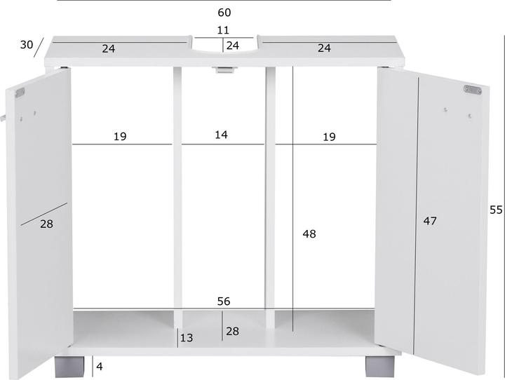 Actual product image FineBuy Laurine (60 x 30 x 55 cm)