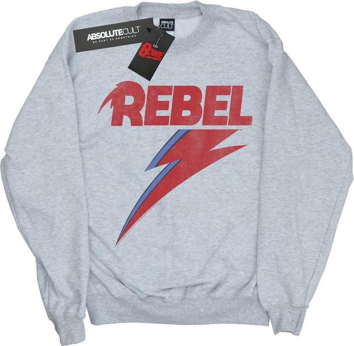 David Bowie Distressed Rebel Sweatshirt Mädchen