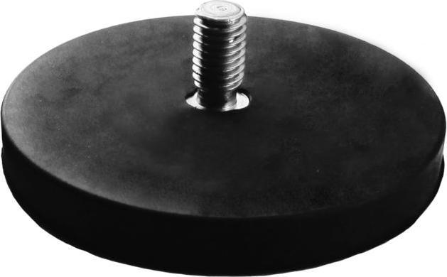Produktbild Flachgreifermagnet Set 2-teilig mit Gewindestutzen Neodym