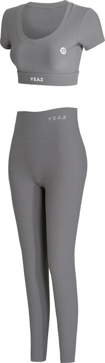 Produktbild Yeaz CLUB LEVEL SET Short Top Leggings L (Grey) (L)