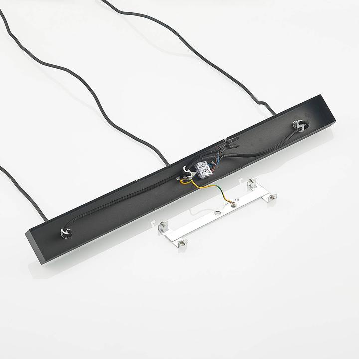 Actual product image Lindby Flintos 3 pendant light Black (E27)