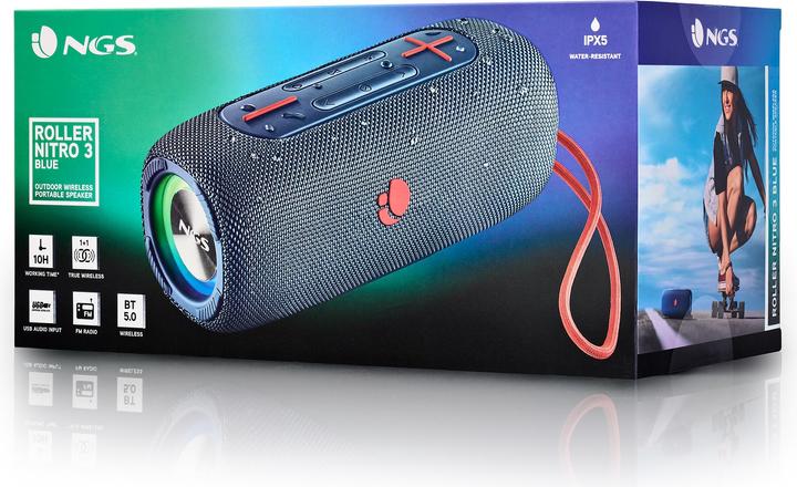 Image du produit NGS Trottinette nitro 3 blue (10 h, Fonctionnement sur batterie)