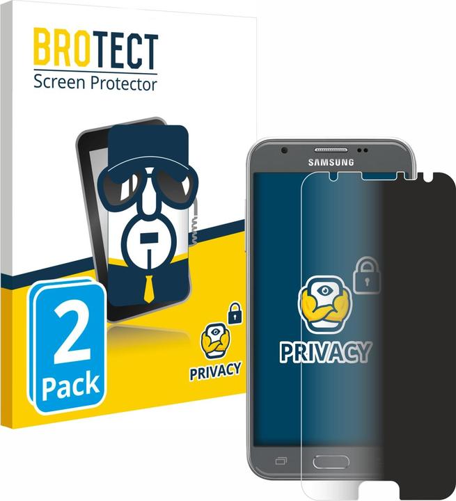 Productafbeelding BROTECT Anti-spionnetje privacyfolie Beschermfolie tegen blauw licht (2 Stuk, Samsung Galaxy J3 2017 (VS-versie))