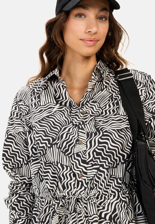Produktbild Camel Active Langes Hemdblusenkleid mit Allover-Print (S)