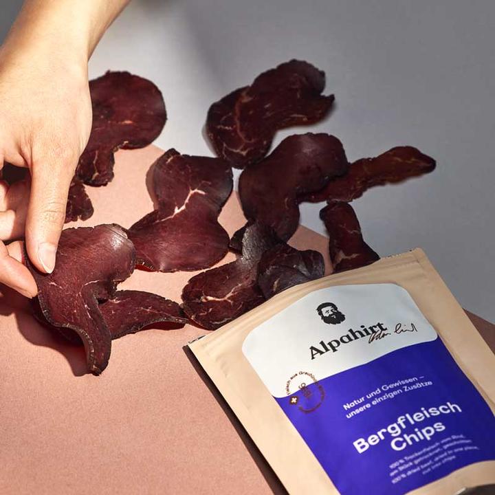 Actual product image Alpahirt Mountain meat chips (100 g)