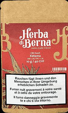 Actual product image Herba di Berna CBD Hash Ketama (3 g, Indoor)