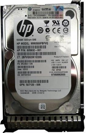 Actual product image HPE HDD 500Gb Dual SAS 7,200Rpm (0.50 TB, 2.5")