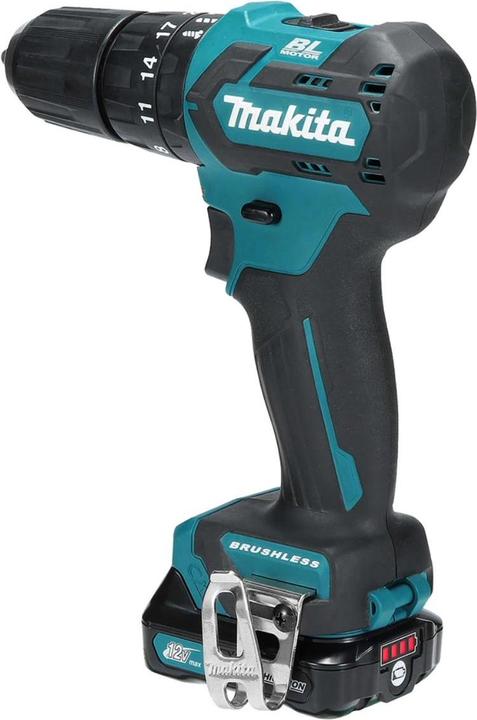 Image du produit Makita HP 332 DSME Battery Impact Drill 12 V 35 Nm Brushless + 2x Battery 4.0 Ah + Charger + Koff (Fonctionnement sur batterie)