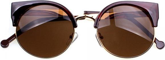 Immagine prodotto Hermex Occhiali da sole vintage retrò anni '80 UV400 - Marrone MOKKA