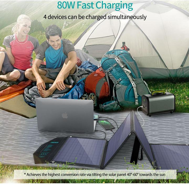 Image du produit Choetech chargeur solaire (80 W, 3.90 kg)