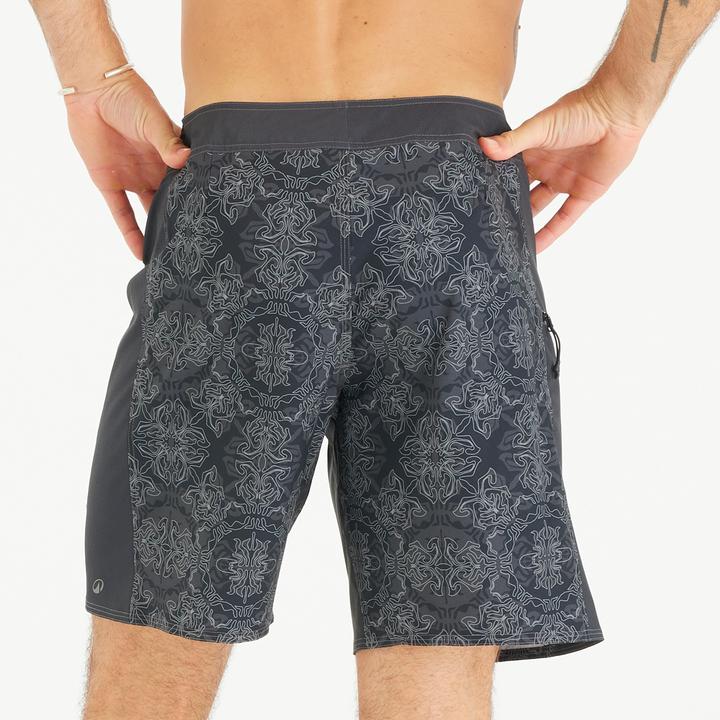 Immagine prodotto Olaian Boardshorts Herren lang 500 Arch Scarabia 19" schwarz (38)