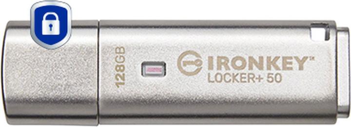 Produktbild Kingston IronKey Locker+ 50 (128 GB, USB-A)