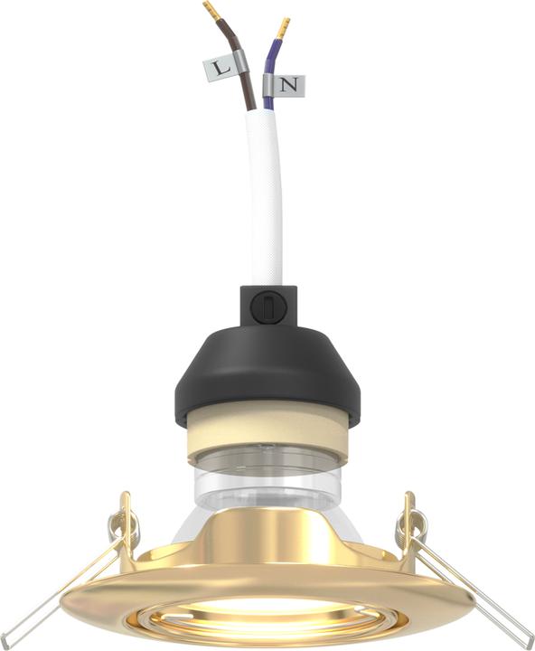 Produktbild VidaXL Lampen Set von 12 Gold Metall, Kunststoff 9 cm Leichtes Gewicht (GU10)