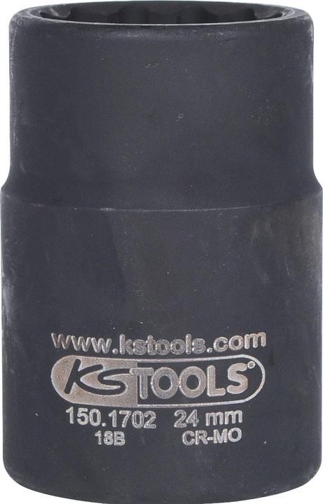 KS Tools 3/4 drive shaft power socket.24mm.12 edge (34 mm)