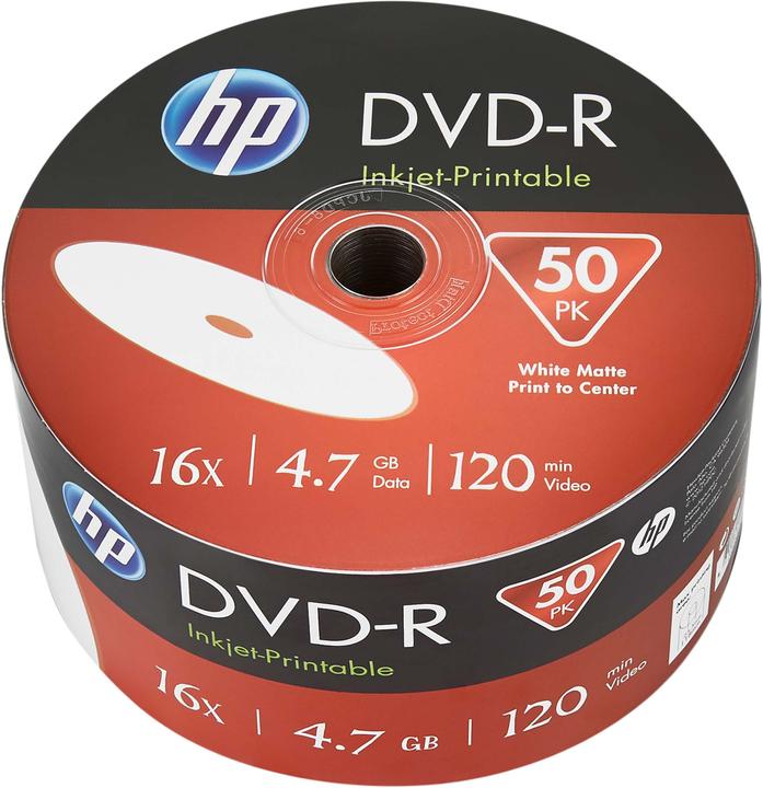 Actual product image HP DVD-R 4.7GB/120Min/16x Bulk Pack (50 Disc) (50 x)