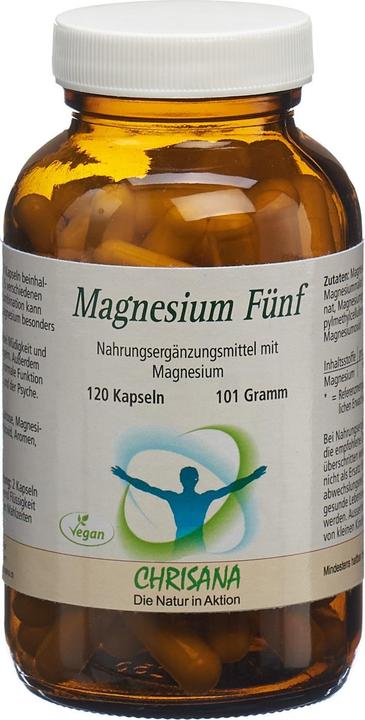 Image du produit Chrisana Magnesium fünf Kapsel (120 pièce(s), Capsules, 269 g)