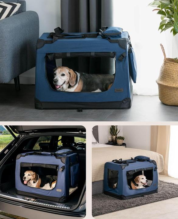 Image du produit Ionto Caisse de transport pour chiens (Chat, Chien, Respirant, Verrouillable, Lavable, Pliable)