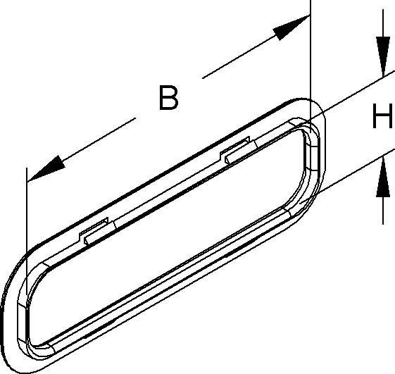 Actual product image Niedax Cable protection ring (Cable hole, 16.50 cm)