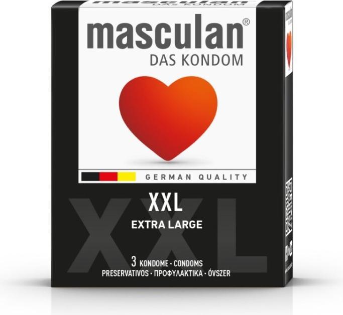 Masculan Type 5" (XXL) 3 larger condoms for sufficient space (3 pcs.)