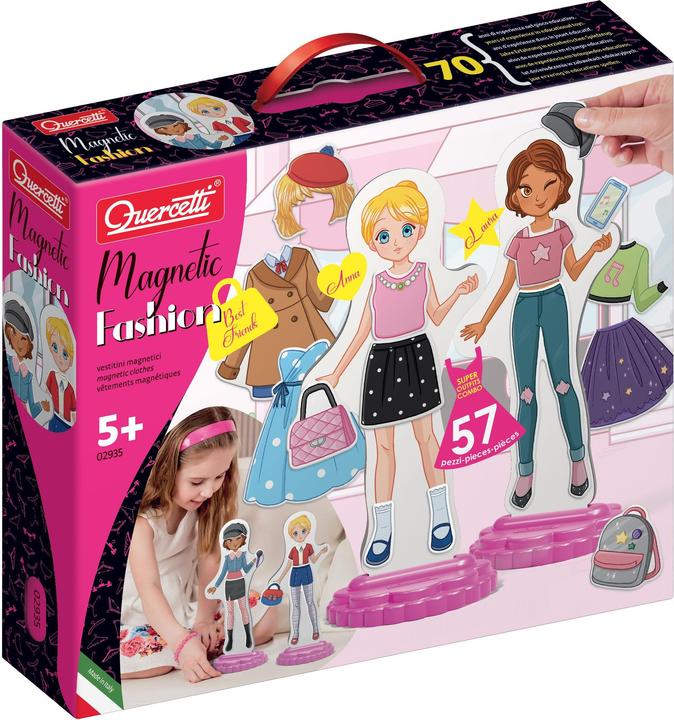 Produktbild Quercetti Magnetische Anziehpuppen - Beste Freundinnen (Französisch, Italienisch, Englisch)