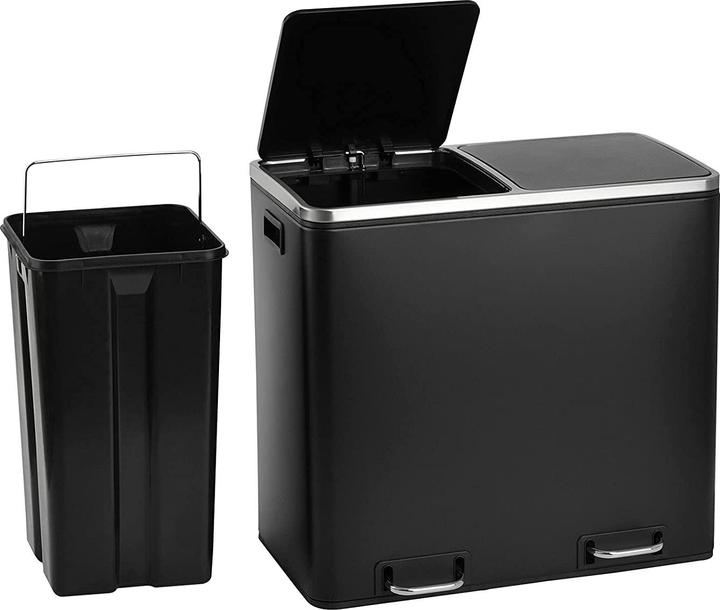 Produktbild Svita TM2X15 Treteimer Schwarz (30 l)
