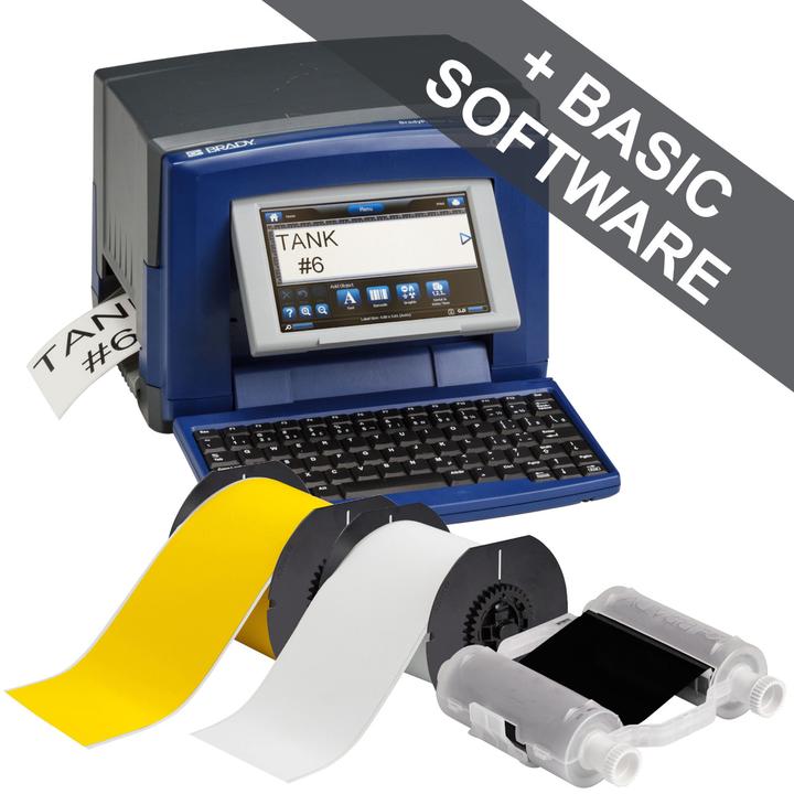 Actual product image Brady S3100-AZ-F&B, sign and label printer F&B set EU, thermal transfer printing, AZERTY keyboard