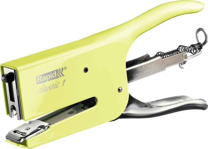 Image du produit Rapid Pince-agrafeuse Classic K1 Retro Mellow Jellow, jaune clair (50 feuilles)