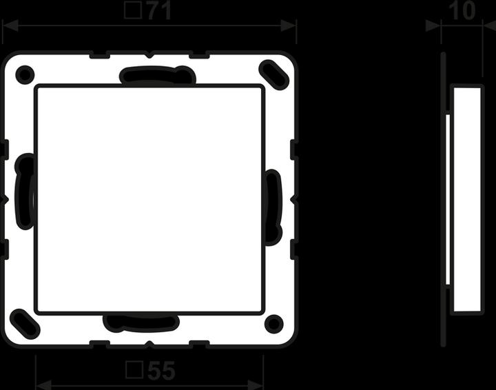 Image du produit JUNG Insert Blindabd A bg glz Klemmbef sans A594-0CH