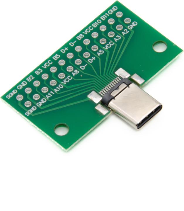 Actual product image Purecrea USB Type C Connector Breakout Board