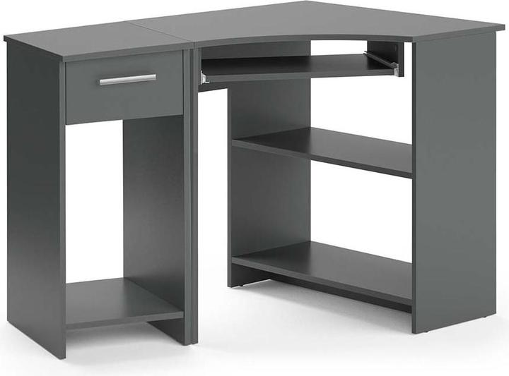 Immagine prodotto Vicco Scrivania angolare Odin, antracite, 83 x 76 cm Set con mobile porta PC