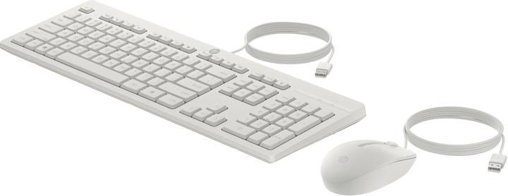 Actual product image HP 225 Wired Mouse and Keyboard Combo Cashmere White (DE, Cable)