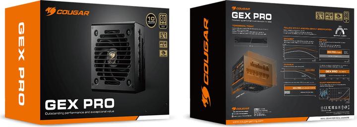 Actual product image Cougar Netzteil GEX PRO 850W ATX3.1 / 80 Plus Gold / Modular (650 W)