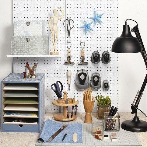 Actual product image Creativ Company Wooden article Scissor holder for 18 scissors (19 cm)