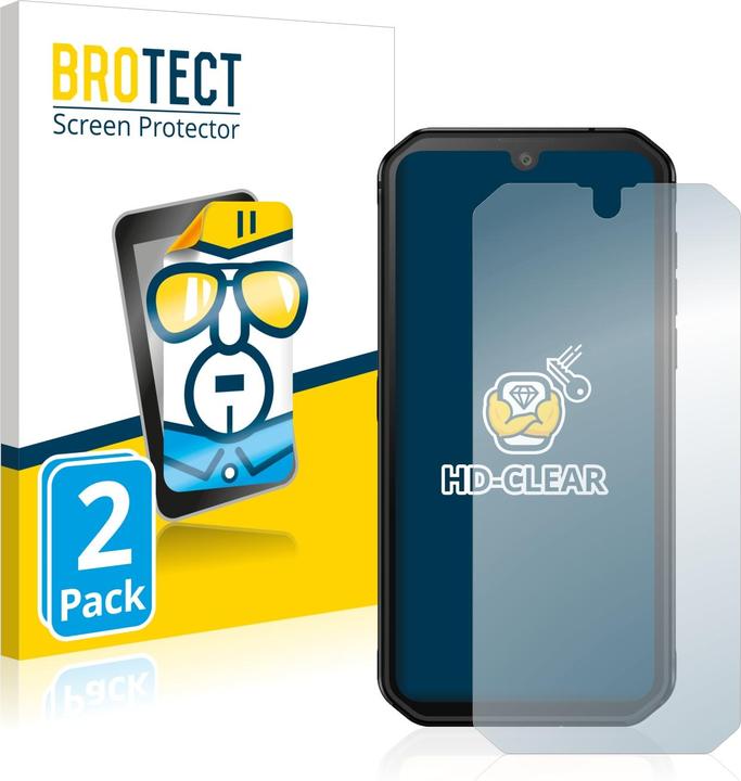 Actual product image BROTECT Screen Protector Clear (2 Piece, Blackview BV9900E)