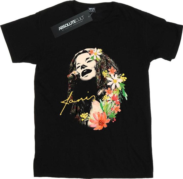 Immagine prodotto Janis Joplin Floral Pattern Maglietta Ampia Donna (XL)