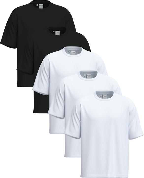 Selected Homme Slhcormac Ss O-Neck Tee 5 Pack Noos