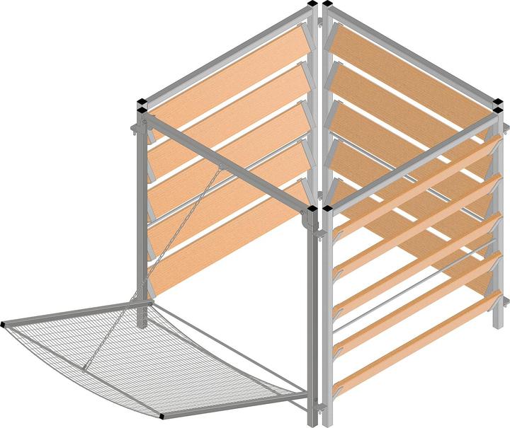 Produktbild Bellissa Komposter Holz/Metall mit Sieb (1000 l)