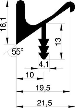 Produktbild Werkstarck Griffleistenprofile mit Profilhöhe 16 mm