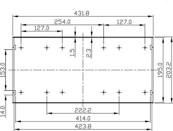 Actual product image HP Autozubehör 19-INCH RACK HOUSING - ABS - 1U (Housing)
