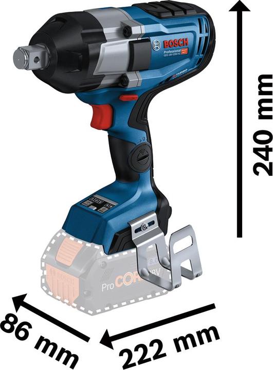 Actual product image Bosch Professional GDS 18V-1050 HC (Rechargeable battery operated)