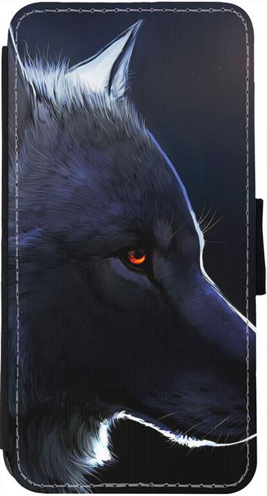 Actual product image PhoneLook Coque Wallet noir Wolf Shape (Apple iPhone 12)