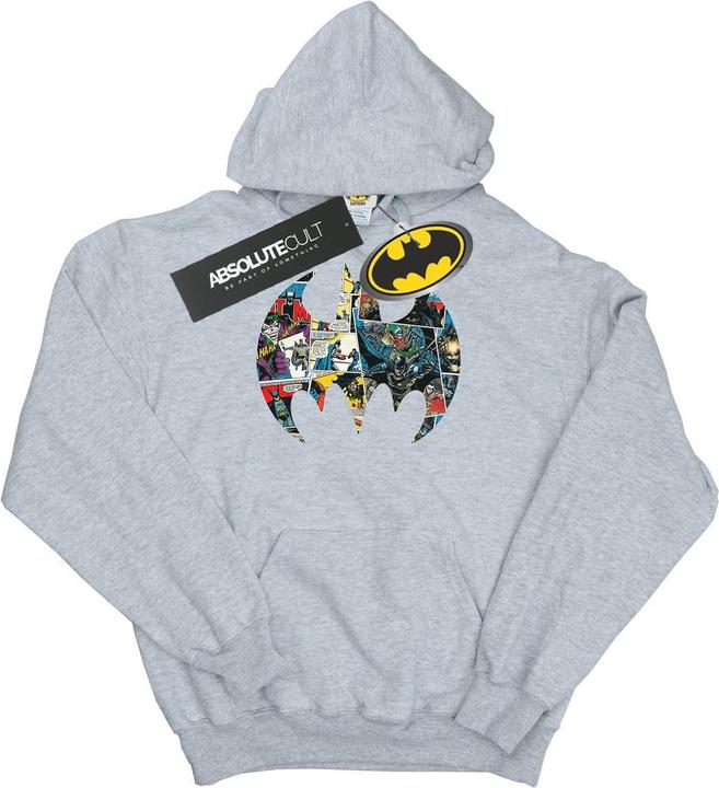 Immagine prodotto Batman Comic Book Logo Felpa con Cappuccio Ragazzi (116)