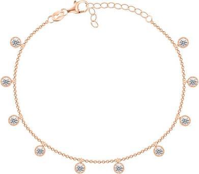 Produktbild Brilio Silver - Rose gold plated bracelet with zircons BRC78R