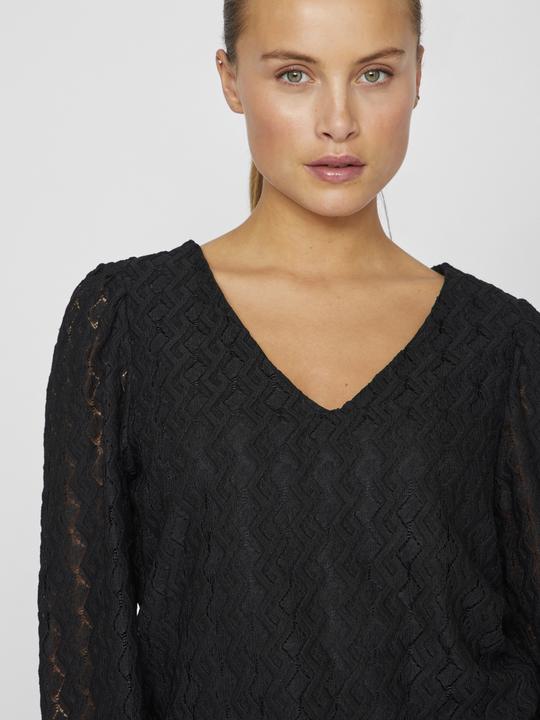 Actual product image Vila V-neck top with long sleeves (S)